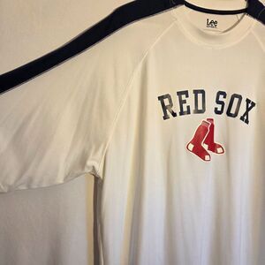 Boston Red Sox Lee Sport White Navy Performance Shirt Men’s Large MLB